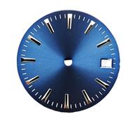 YELEMEABHB Esfera de reloj 29,5 mm, accesorios modificados for movimientos 8215, 8200, 821A y 2813, esfera for calendario, 2824 marcar(Blue Sunburst)