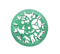 YELEMEABHB Esfera de reloj 29,8 mm for for NH38 NH70, esferas luminosas verdes, accesorios modificados, azul, verde, blanco y negro marcar(A9)