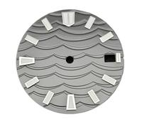 YELEMEABHB Esfera de reloj NH35 28,5 mm, esfera C3 verde luminosa, herramienta repuesto for for NH35/NH36/NH34 marcar(A2)