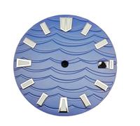 YELEMEABHB Esfera de reloj NH35 28,5 mm, esfera C3 verde luminosa, herramienta repuesto for for NH35/NH36/NH34 marcar(A3)