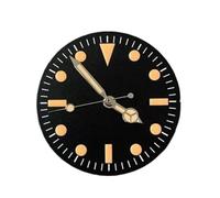 YELEMEABHB Esfera de reloj retro 28,5 mm + manecillas modificadas, esfera luminosa verde for hombre, accesorios for for NH35/NH36 marcar(A2)