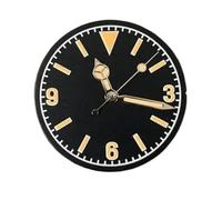 YELEMEABHB Esfera de reloj retro 28,5 mm + manecillas modificadas, esfera luminosa verde for hombre, accesorios for for NH35/NH36 marcar(A3)