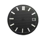 YELEMEABHB Esfera luminosa verde de 29,8 mm for reloj NH35 NH36, repuesto for, esfera negra, blanca, azul y, for hombre marcar(Noir)