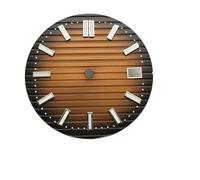 YELEMEABHB Esfera luminosa verde de 29,8 mm for reloj NH35 NH36, repuesto for, esfera negra, blanca, azul y, for hombre marcar(Black Coffee)