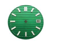 YELEMEABHB Esfera luminosa verde de 29,8 mm for reloj NH35 NH36, repuesto for, esfera negra, blanca, azul y, for hombre marcar(Verde)