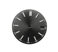 YELEMEABHB Esfera minimalista NH35 de 28,5 mm for fecha y esfera luminosa azul BGW9. Accesorios modificados for for NH35/NH36 marcar(Noir)