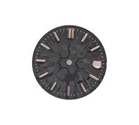 YELEMEABHB Esfera y manecillas del reloj NH35, relojes de 28,5 mm marcar(Black Rose scale)