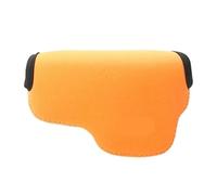 YELEMEABHB Estuche blando de neopreno for cámara interior Compatible for Canon PowerShot V1 G1X III G5X for Sony A6100 A5000 A5100 NEX-5T NEX-3N for objetivo 16-50 mm bolso de la cámara(Arancione)