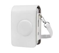 YELEMEABHB Estuche retro de cuero sintético for cámara for Fujifilm Instax Mini Liplay for correa bolso de la cámara(Wit)