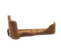 YELEMEABHB Funda de piel sintética for cámara for Canon EOS M50, Mark II, cubierta medio cuerpo, batería abierta, color negro, café y marrón bolso de la cámara(Marrone)