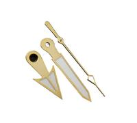 YELEMEABHB Manecillas NH35 C3 Luminosas Verdes for manecillas Triangulares Doradas, Accesorios de Reloj A148 for Movimiento NH34, NH35, NH36, NH38 y NH70. Mano