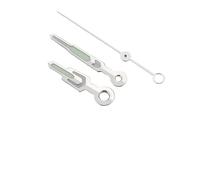 YELEMEABHB Más Colores C3 Verde Luminoso Ajuste NH34 35 36 38 70 Movimiento SKX007 Manecillas del Reloj Mano(Shiny Silver)