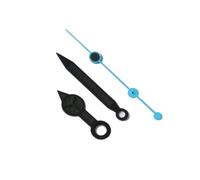 YELEMEABHB Movimiento C3 Negro, Verde, Luminoso, Compatible for NH34, 35, 36, 38 y 70. Manecillas del Reloj. Mano(Black Blue)