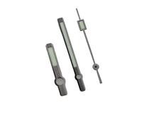 YELEMEABHB Piezas del Reloj Esfera Superior cepillada Dos Lados Brillantes 3 Caras C3 Verde Luminoso Ajuste NH34 35 36 38 70 Movimiento Manecillas del Reloj Mano(Shiny Second Gun)