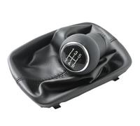 YELEMEABHB Pomo de cambio de marchas manual for coche de 5/6 velocidades, funda protectora for palanca de cambios, compatible for Audi A6, C5, A4, B5, A8, D2 (1998, 1999, 2000, 2001), color negro y gr