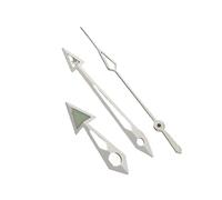 YELEMEABHB Puntas de Flecha SKX007 compatibles for manecillas de Reloj for Movimiento automático NH34, 35, 36, 38 y 70 Mano(Shiny Silver)