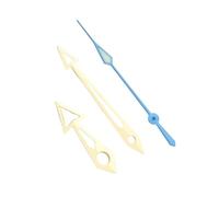 YELEMEABHB Puntas de Flecha SKX007 compatibles for manecillas de Reloj for Movimiento automático NH34, 35, 36, 38 y 70 Mano(Gold Light Blue)