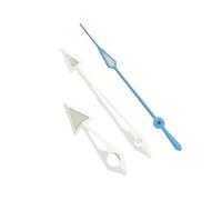 YELEMEABHB Puntas de Flecha SKX007 compatibles for manecillas de Reloj for Movimiento automático NH34, 35, 36, 38 y 70 Mano(Silver Light Blue)