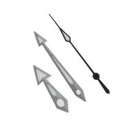 YELEMEABHB Puntas de Flecha SKX007 compatibles for manecillas de Reloj for Movimiento automático NH34, 35, 36, 38 y 70 Mano(Gun Black)