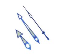 YELEMEABHB Puntas de Flecha SKX007 compatibles for manecillas de Reloj for Movimiento automático NH34, 35, 36, 38 y 70 Mano(Shiny Blue)