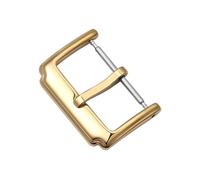 YELEMEABHB Reloj brillante for hebilla de aguja, material acero inoxidable, accesorios bricolaje, cinturón for hombres y mujeres 12 14 16 18 20 22 mm Cierre de reloj(E,18mm)