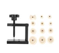 YELEMEABHB Reloj Funda Prensa Herramienta 12 Dies Rotary Watch Crystal Frente Frente Cubierta Ajustador Tornillo Ajustador de Tornillo Closer Spenser Watchmaker Repair Kit kit de herramientas de repar