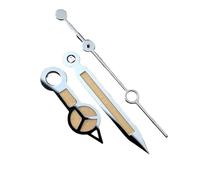 YELEMEABHB Reloj NH35 for manecillas Luminosas, Color Plata y Negro. Accesorios compatibles for los Movimientos NH34, NH35, NH36, NH70, 4R y 7S. Mano(B)