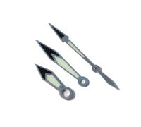 YELEMEABHB SKX007 C3 Verde Luminoso Ajuste NH34 35 36 38 70 Movimiento Reloj Manecillas Mano(Shiny Silver)