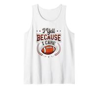 Yell Because I Care American Football Mom Camiseta sin Mangas