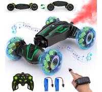 Yellcetoy Coche Teledirigido para Niños 6-12 años, 4WD Coche Drift con Aerosol Música y Luces, Juguetes Regalo para Niños 6 7 8 9 10+ Años Verde