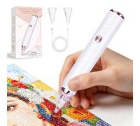 Yellcetoy Diamond Painting Bolígrafo Eléctrico, rotulador inalámbrico para Pintura con Diamantes con Dos Puntas, succión de 3 velocidades, Accesorios para Kits de Arte con Diamantes para Adultos