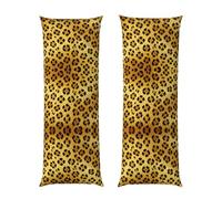 Yello - Funda de almohada con estampado de leopardo de 20 x 60 pulgadas, funda de almohada larga de felpa ultrasuave con cremallera oculta para dormir