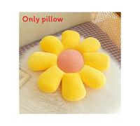 (Yellow,60cm)Cojín de almohadas con formas de flores de margaritas multicolores para sofás y decoración de habitaciones