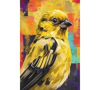 Yellow and Black Canary Notebook: Journal, Diary, Bird Notepad: A delightful and unique gift for Family, Friends, Loved Ones, Kids, Bird Enthusiasts, Canary Admirers, and Pet Parents