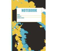 Yellow and Blue Tie Dye Composition Notebook: College Ruled 6x9 inches 125 pages