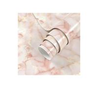 Yellow and pink marble-look wallpaper, wall covering, marble look - self-adhesive furniture film, self-adhesive film, 40 cm x 1000 cm