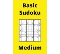 Yellow Basic Sudoku Book, 9x9 Puzzles, 150 Pages, 5x8, Medium