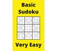 Yellow Basic Sudoku Book, 9x9 Puzzles, 50 Pages, 5x8, Very Easy