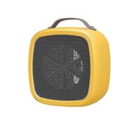 (Yellow) Battery Powered Space Heater - Compact Electric Mini Fan Heater With Thermostat-yzy