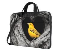 Yellow Bird In The Hollow - Funda acolchada para laptop de 15.6 pulgadas, funda acolchada para mujeres y hombres
