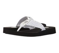 Yellow Box Soleil, Sandalias con cuña Mujer, Blanco y Plateado, 37 EU