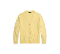 Yellow Cárdigan de algodón con cuello de pico XXL