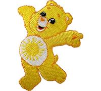 Yellow Care Bears - Parche bordado para planchar o coser en la ropa