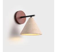 Yellow Cave Stone Sconces Fixture,Nordic Wooden Bedside Wall Lamp,for Industrial Bedroom,Bathroom Sink Lighting for Hallway Living Room