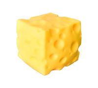 Yellow Cheese Squeeze - Cheese , Big Brain Cheeses Stress Ball Realistic Design | Giant Square Cheeses Squeezer Toy For Home Office Travel Study