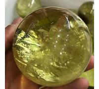 Yellow Crystal Ball, Hand Cut Crystal Ball, Ball (Size : 40-50mm)