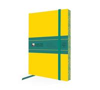 Yellow & Dark Teal Artisan Paperback Notebook