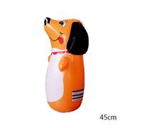 (yellow dog)45cm Kids Inflatable Boxer 3D Boxing Punch Bop Bag Kids Chrismas Gift Roly-poly toy