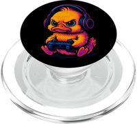 Yellow Duck Animal Gamer Videojuegos Niños Niñas Niños PopSockets PopGrip para MagSafe