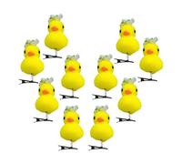 Yellow Duck Hairpin, Plush Hair Clips, Cute Duck Design Hair Accessories, Perfect and Ideal for Girls, Kids, Women, Party Outfits, Photo Props, Gift Collection, 10 Pieces